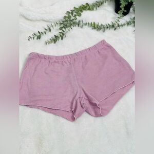 Chaser NWT Soft Light Pink Elastic Waist Pockets Shorts Size Small